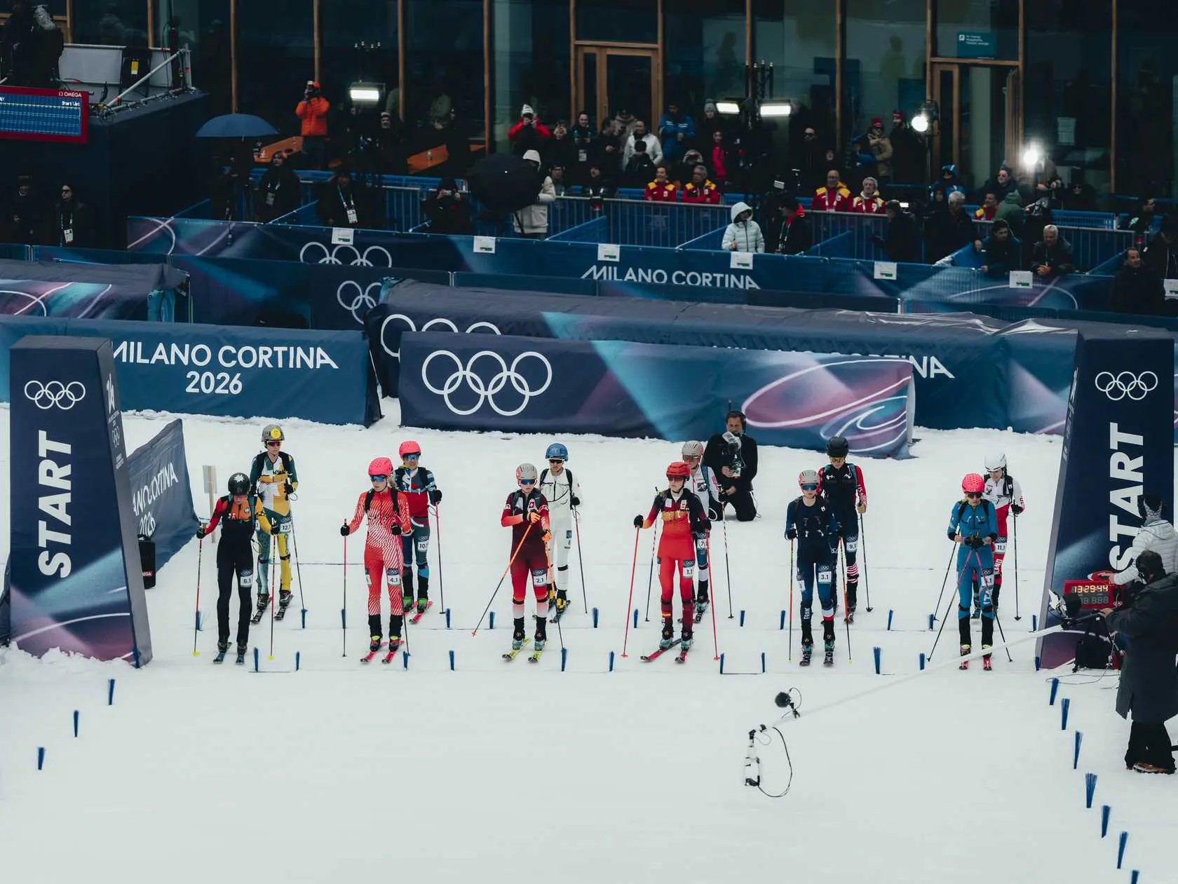Cross-country ski race preparation, Olympic venue