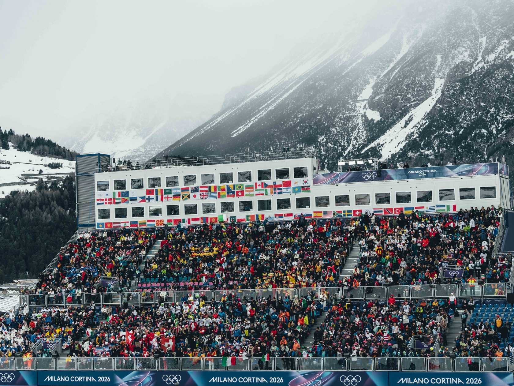 Milano Cortina 2026 event with spectators
